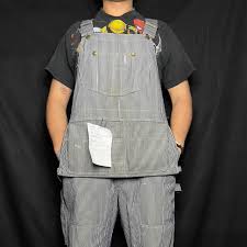 1960s sears railroad striped overalls GREAT... | Depop