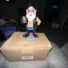Exclusive Biker Garden Gnome Men Decor | eBay