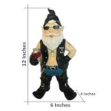 Biker Garden Gnomes Outdoor Funny Figurine Motorcycle Statues (Biker Dude Black) : Amazon.ae: Patio, Lawn & Garden