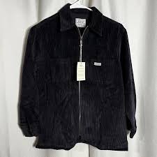 Rifle navy blue corduroy zippered shirt jacket size 12 | eBay