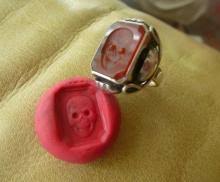 Sold at Auction: Antique 19th Century European Vanitas Skull Ring