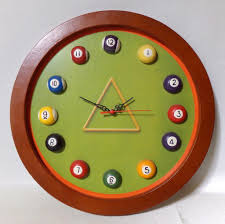 Vintage Pool Hall Billiard Ball Wall Clock | eBay