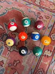 Vintage Pool Balls - Set of 9 – the 906
