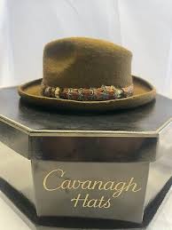 Beautiful Vintage Cavanagh Americana Fedora In Bronze Size 7 w/ Box ++ | eBay