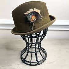 Champs | Accessories | Vintage Champs Green Suede Leather Fedora Hat Mens Sz 6 58 Sophisticated Prep | Poshmark