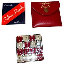 Similar Items to Vintage Metal 15 Puzzle Game by Binary Arts ...