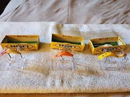 Vintage Brook's Reefer Fishing Lures x 3 w Boxes and Paper Inserts | eBay