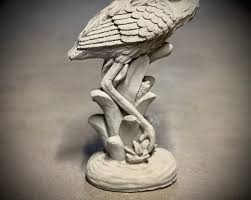 Standing Flamingo Bird Statue Concrete Flamingo Garden ...