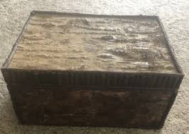 Bouquet & Company Hinged Birch Wood Box 19x14.25x9.5” Birch & Rattan Box | eBay