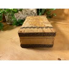 Antique Floral Fabric-Covered Writing Box with Fancy Trim | Victorian – Whimsy Barn