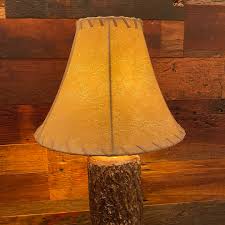 Faux Leather Bell Lamp Shade – Rustic Lamp Shades and More