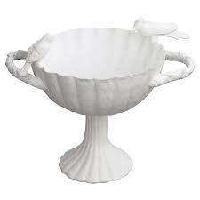 Frost White Bird Bowl Large (Over 15"W) | Kathy Kuo Home