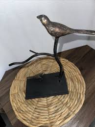 Vintage Metal Pair of Birds on a Branch 12” Tall, Bird ...