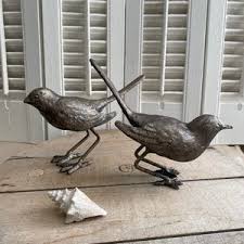 Pair ~antiqued Finished Iron Birds - Etsy Israel