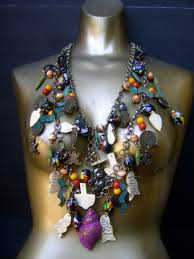 Exotic Chunky Massive Scale Charm Belt-necklace From India C ...