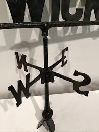 Custom Made Vintage Weathervane Metal LAST NAME " Wick ...