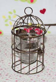Metal Birdcage Rose Candle Holder *NEW* 6 3/4" Tall x 3 1/2" Wide Hang or Sit | eBay