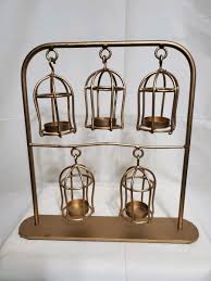 Bird Cage Gold Metal Candle Holders & Accessories for sale | eBay