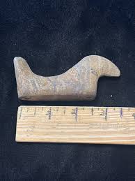 Banded Drilled Bird Stone Tool Arrowhead Indian Artifact ...