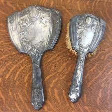 Antique 1927 Art Nouveau "Rhena" Monogrammed Mirror Brush ...