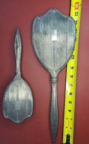 🌟 Large 15 1/2" Hand Mirror & 10" Hair Brush International ...