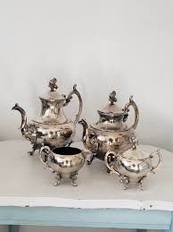 Rare Vintage Eaton Silverplate Coffee/tea Service/lily of ...