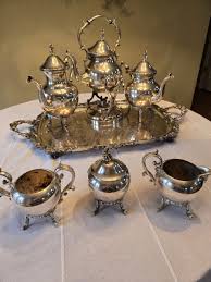 Vintage 7 Piece Coffee Tea Set From Birmingham Silver ...
