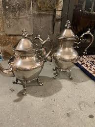 Vtg Birmingham Silver over Copper BSC Teapot Or Coffee Pot ...