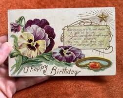 Antique 1908 Gem Series Birthstone Postcard - Etsy