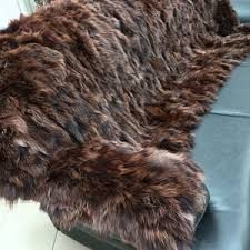 Fur Blanket,real Canadian Fox, Throw, Brown Color, Home Accessory - Etsy