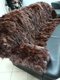 Fur Blanket,real Canadian Fox, Throw, Brown Color, Home Accessory - Etsy UK