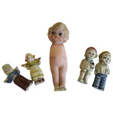 Similar Items to 1920's Bisque Japan Dolls Kewpie, 2 Pairs