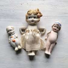 3 Vintage Bisque Nippon Japan Frozen Charlotte Dolls 3.5" to 6" - Etsy Ireland
