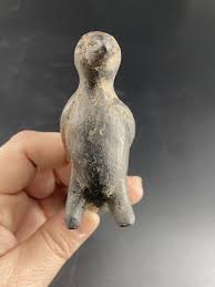 Sold at Auction: Crow Effigy Pottery Pipe broken & glued Indian Artifact Arrowhead
