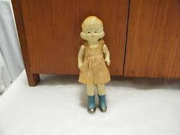 VTG. FROZEN CHARLOTTE BISQUE 5" GIRL DOLL MADE IN OCCUPIED ...