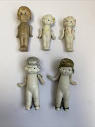 Vintage Miniature Bisque Dolls Jointed Arms Marked Japan | eBay