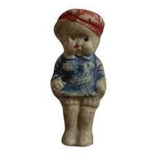 Vintage figurine girl/lamb-Japan - Rare | Mercari