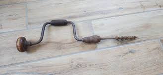 Vintage Hand Crank Drill Tool With Drill Bit - Etsy