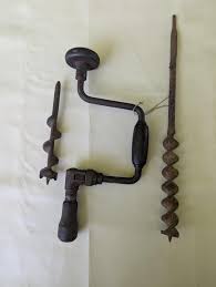 Vintage Rusty Ratcheting Bit Brace Drill 10" Sweep Hand ...