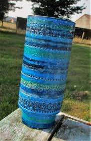 Rimini Blue Mid Century Bitossi Atomic Vase Bottle Italian ...