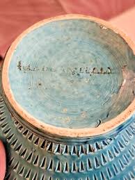 Rare Beautiful Raymor Bitossi Aldo Londi Rimini Blue Covered ...