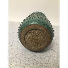 1970s William Brown Brutalist Studio Ceramic Vase | Chairish