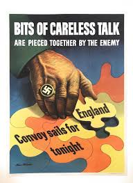 WWII Original "Bits of Careless Talk" Poster by Stevan ...