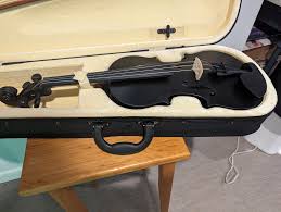 Poseidon Violin for Beginners, Kids Adults Beginner Kit - 4/4 Black