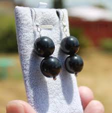 Buy South Sea BLACK CORAL EARRINGS * 8.5 Grams * Silver ...