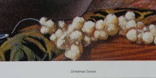 Doug Knutson Vintage "Christmas Goose" Signed Open Edition ...