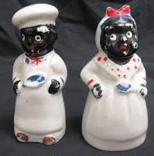 Antique Vintage Salt and Pepper Shakers Black Americana, Cork Bottom,... Lot 136 | #1881861398