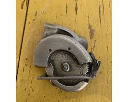 Vintage 1979 Cut-out 7 1/4" Combination Blade Saw Tools Belt ...