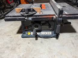 Black & Decker table saw plastic cabinet is broken Comes ...