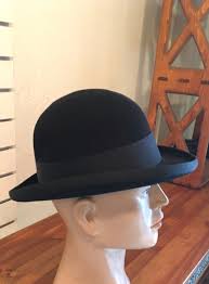 Biltmore Imperial black bowler hat 7 vintage (#7385) | eBay